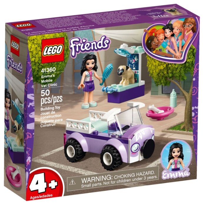 Конструктор LEGO Передвижная ветклиника Эммы Friends 41360