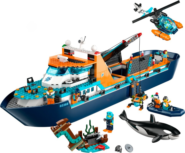 Фотография Конструктор LEGO 60368 Город Корабль «Исследователь Арктики»