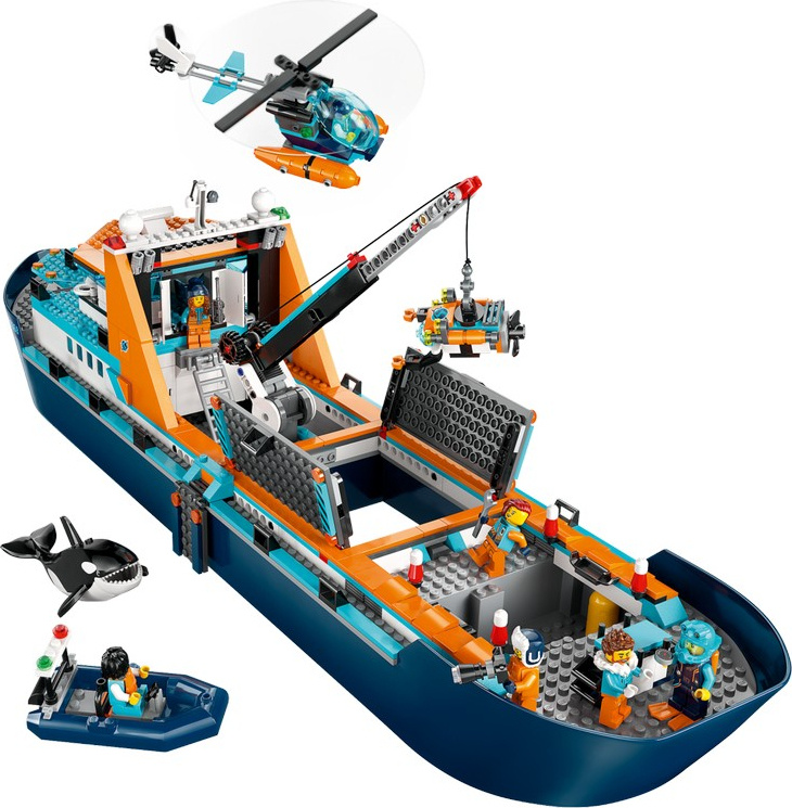 Картинка Конструктор LEGO 60368 Город Корабль «Исследователь Арктики»