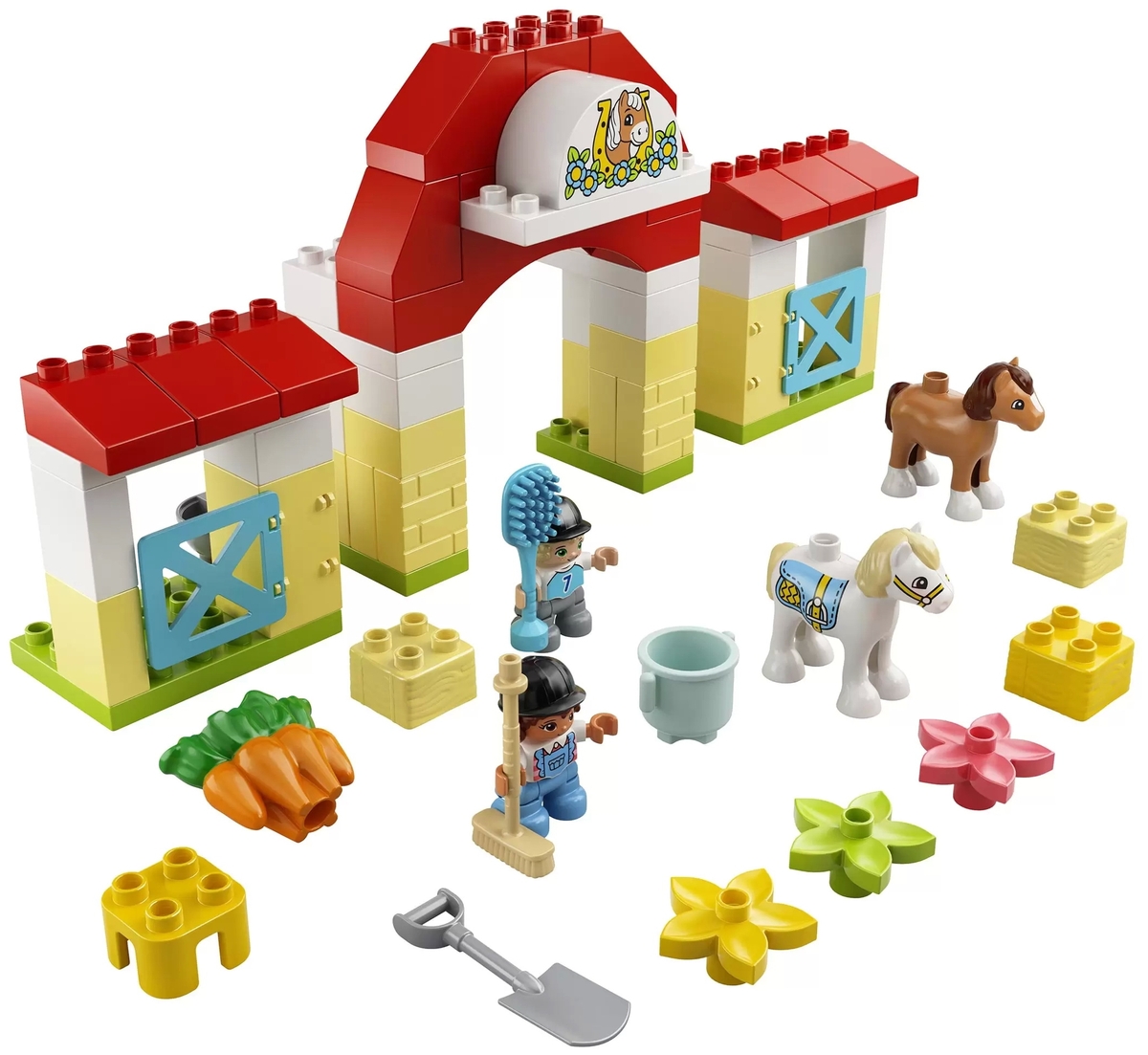 Картинка Конструктор LEGO 10951 Дупло Конюшня для лошади и пони