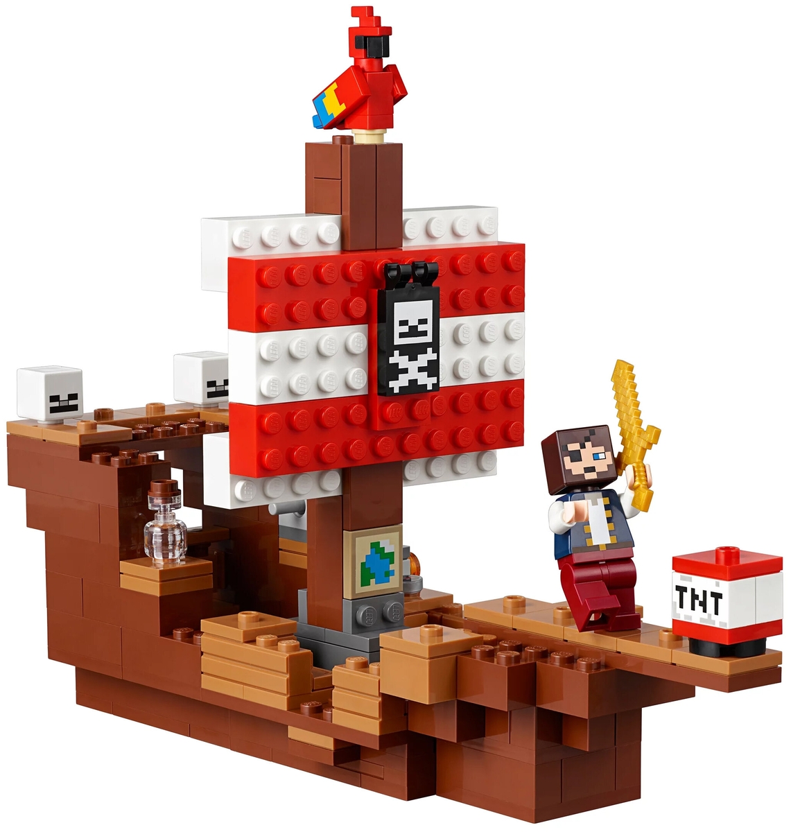 Картинка Конструктор LEGO 21152 Minecraft Приключения на пиратском корабле