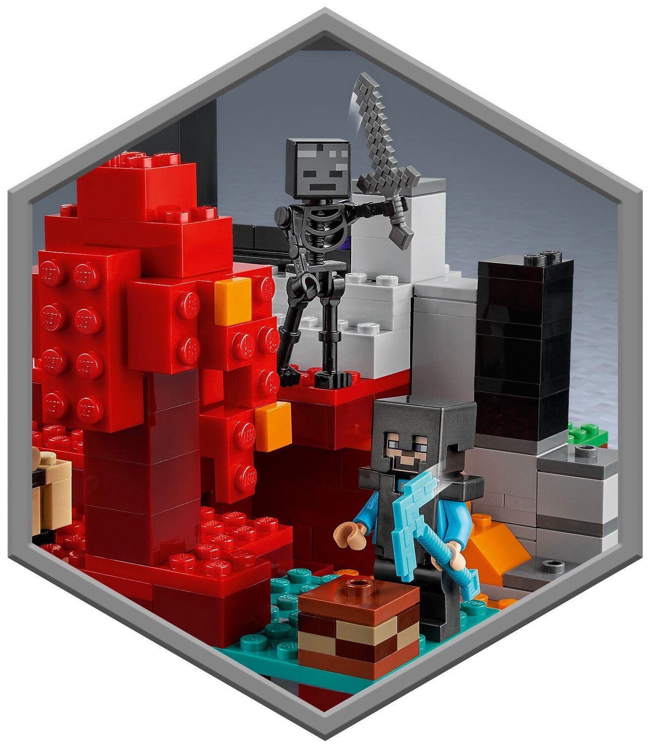 Купить Конструктор LEGO 21172 Minecraft Разрушенный портал