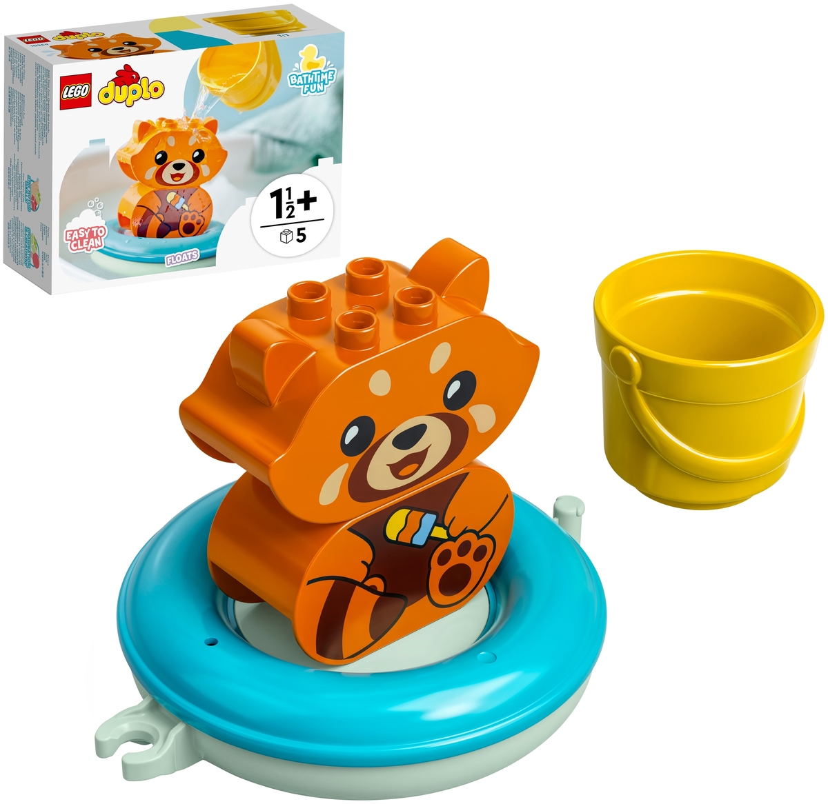 Фотография Конструктор LEGO 10964 Дупло Приключения в ванной: Красная панда на плоту