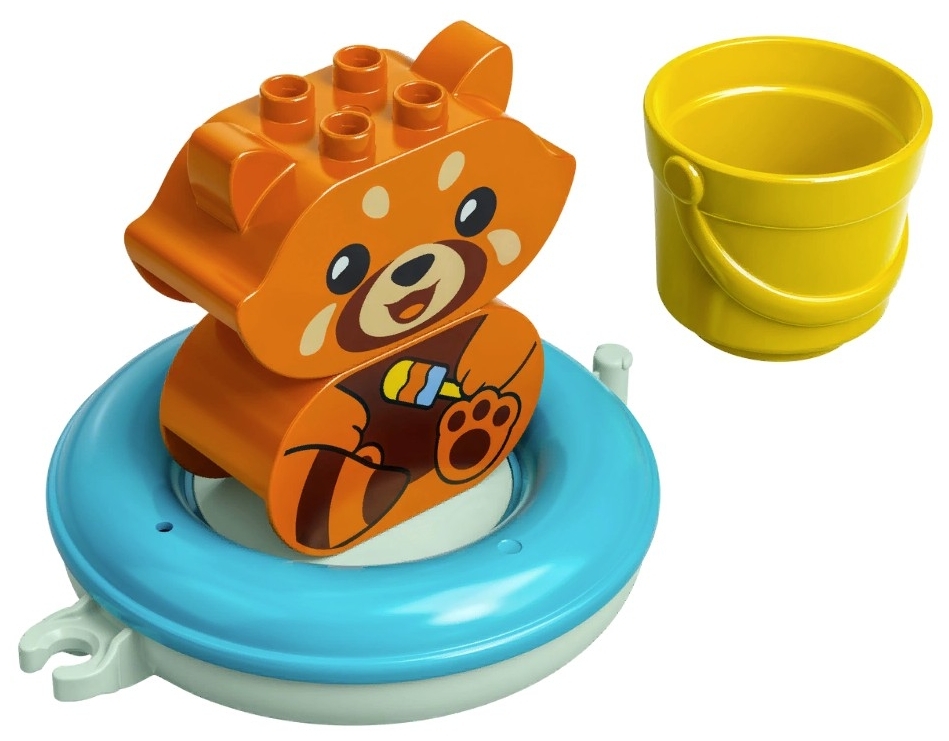 Картинка Конструктор LEGO 10964 Дупло Приключения в ванной: Красная панда на плоту