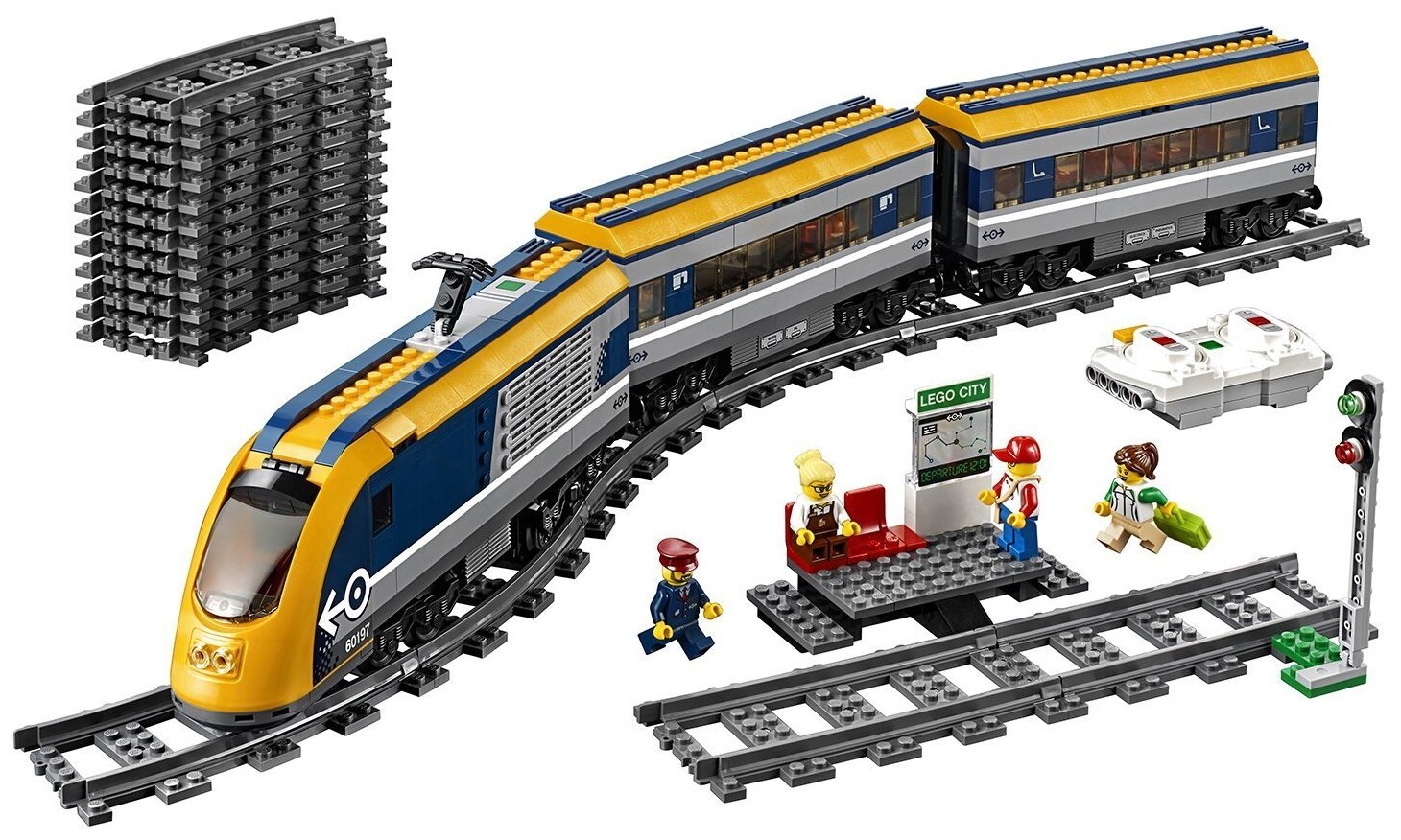 Картинка Конструктор LEGO Пассажирский поезд CITY 60197