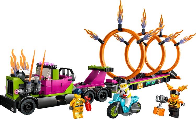 Конструктор LEGO 60357 Город Трюковый грузовик и огненное кольцо