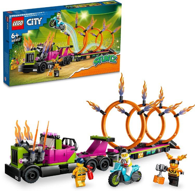 Фото Конструктор LEGO 60357 Город Трюковый грузовик и огненное кольцо