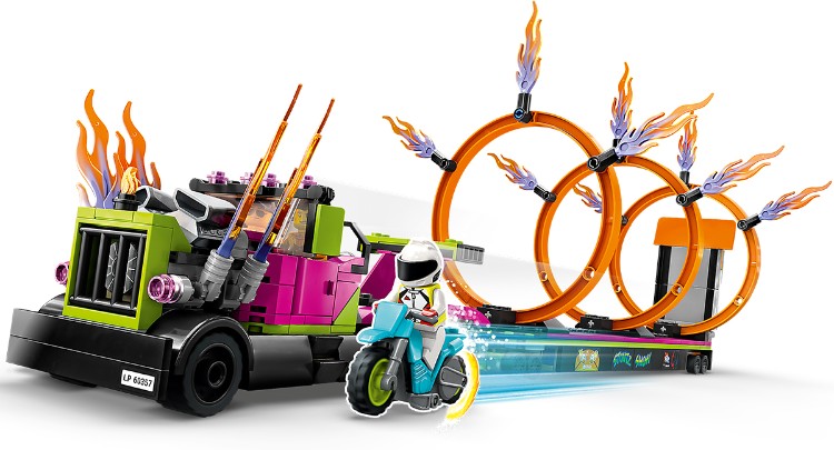 Цена Конструктор LEGO 60357 Город Трюковый грузовик и огненное кольцо