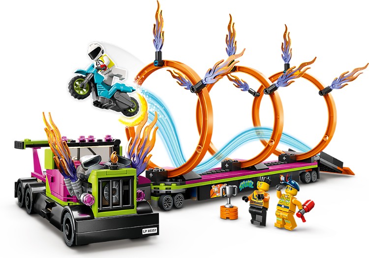 Купить Конструктор LEGO 60357 Город Трюковый грузовик и огненное кольцо