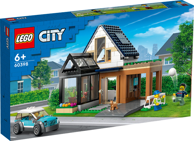 Фото Конструктор LEGO 60398 Город Семейный дом и электромобиль