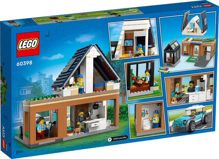 Фотография Конструктор LEGO 60398 Город Семейный дом и электромобиль