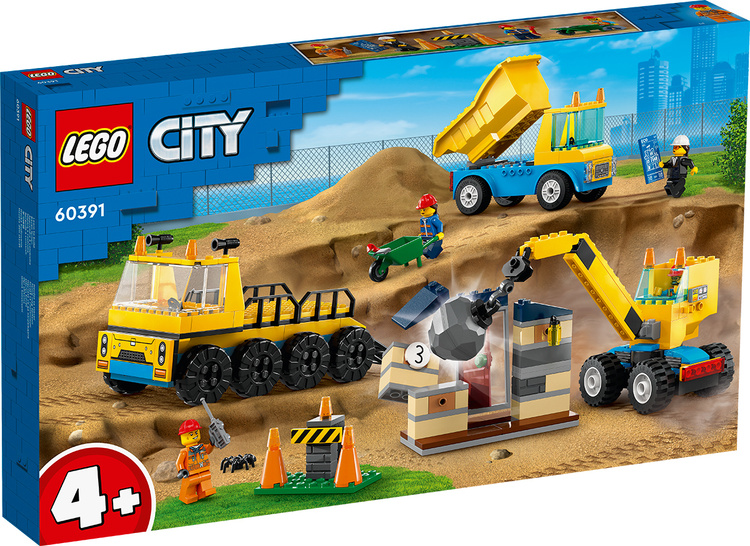 Фото Конструктор LEGO 60391 Город Строительные машины и шаровой кран
