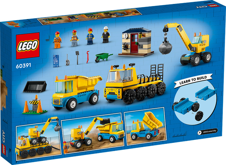 Фотография Конструктор LEGO 60391 Город Строительные машины и шаровой кран