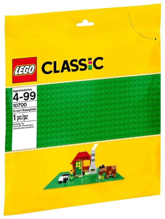 Конструктор LEGO Строительная пластина зеленого цвета Classic 10700