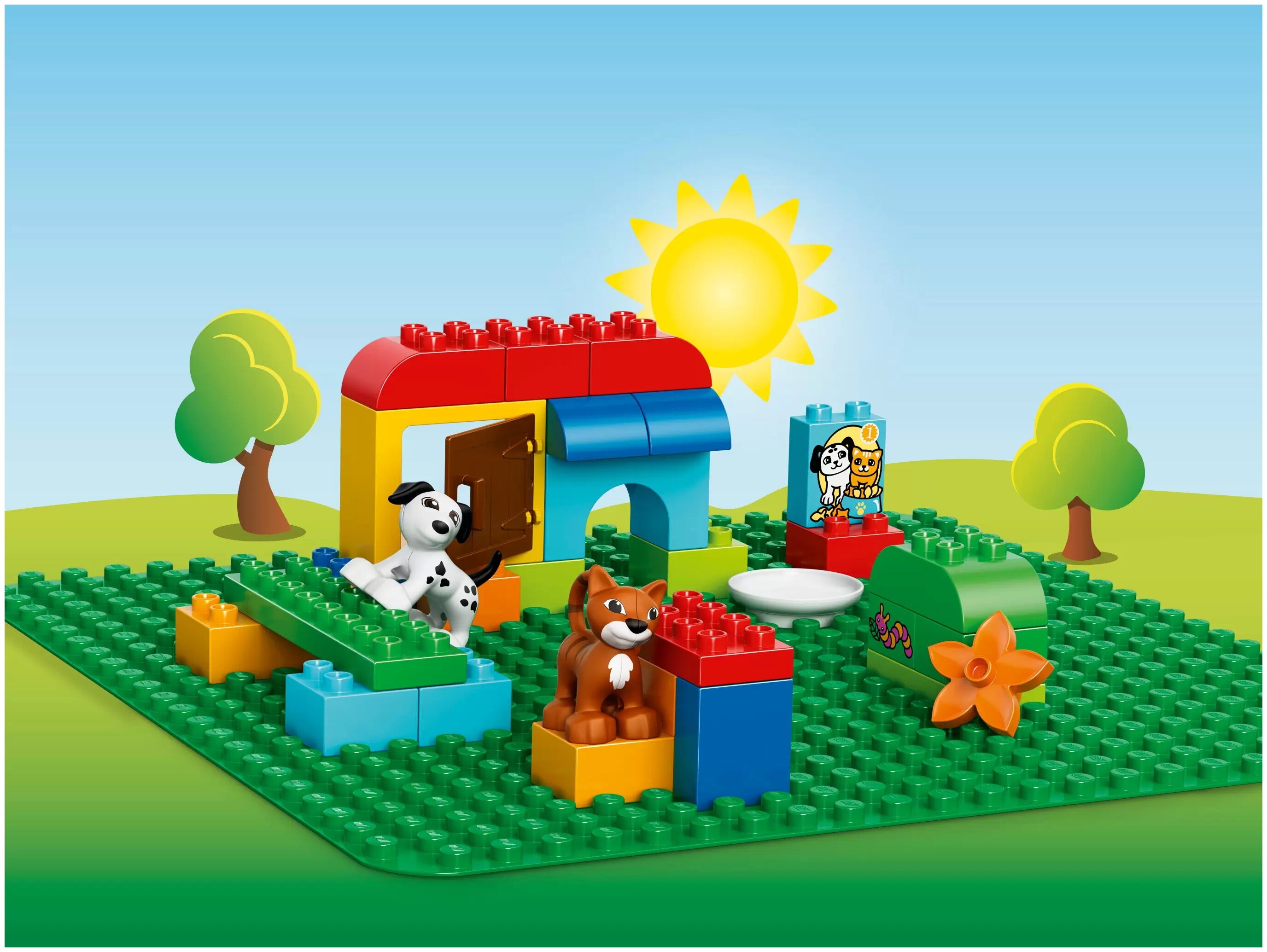 Картинка Конструктор LEGO Большая строительная пластина зеленая DUPLO 2304