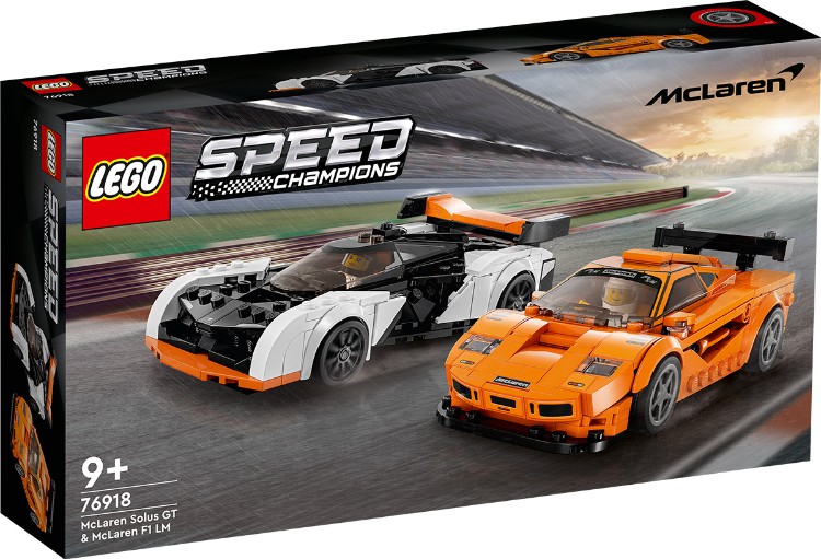 Фото Конструктор LEGO 76918 Speed Champions McLaren Solus GT & McLaren F1 LM