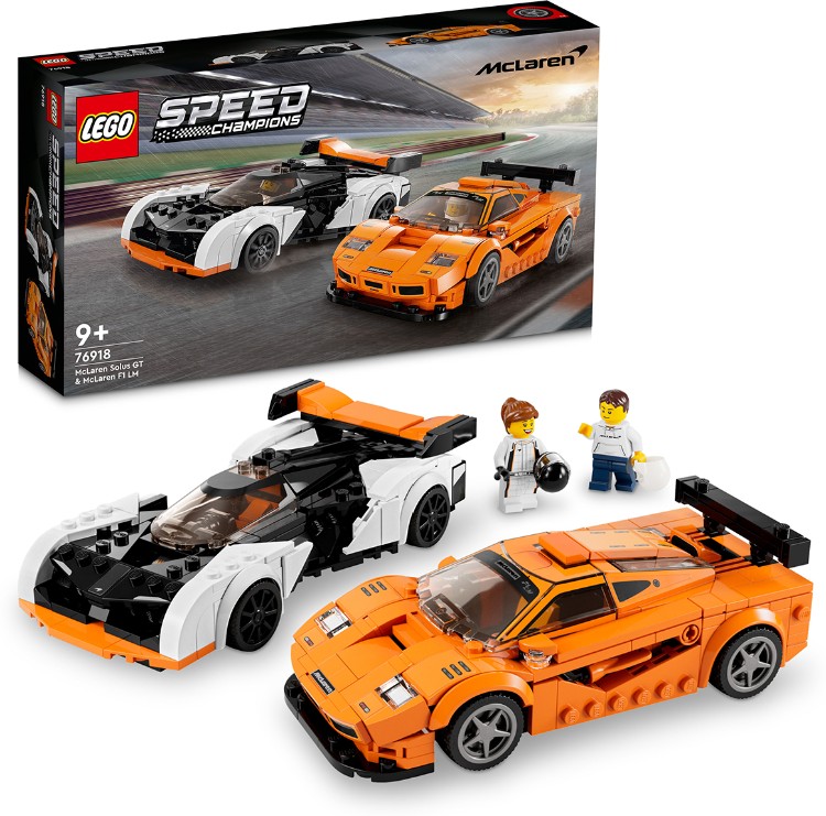 Картинка Конструктор LEGO 76918 Speed Champions McLaren Solus GT & McLaren F1 LM