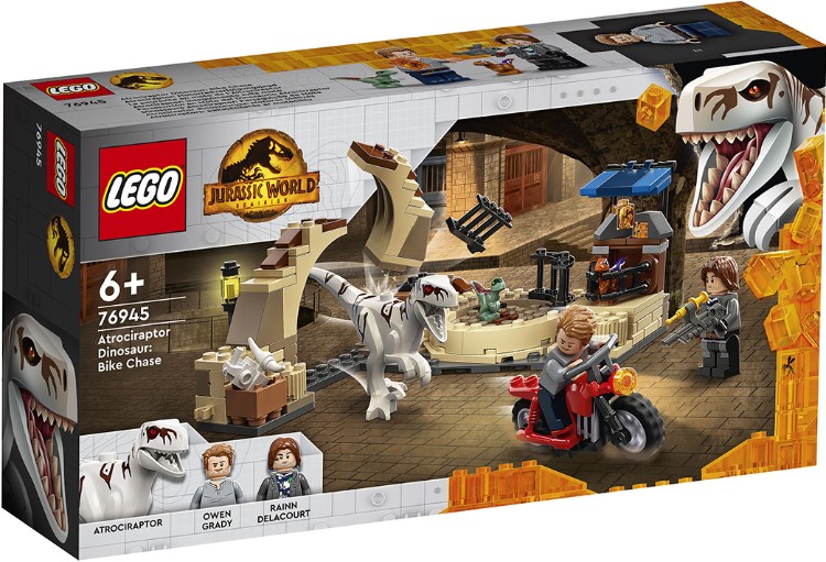 Фото Конструктор LEGO 76945 Jurassic World Атроцираптор: погоня на мотоцикле