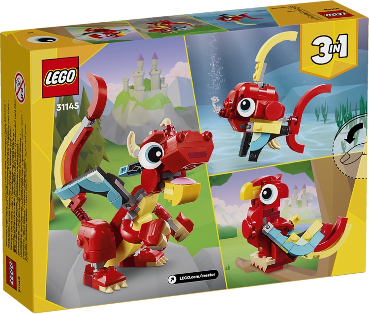 Картинка Конструктор LEGO 31145 Криэйтор Красный дракон