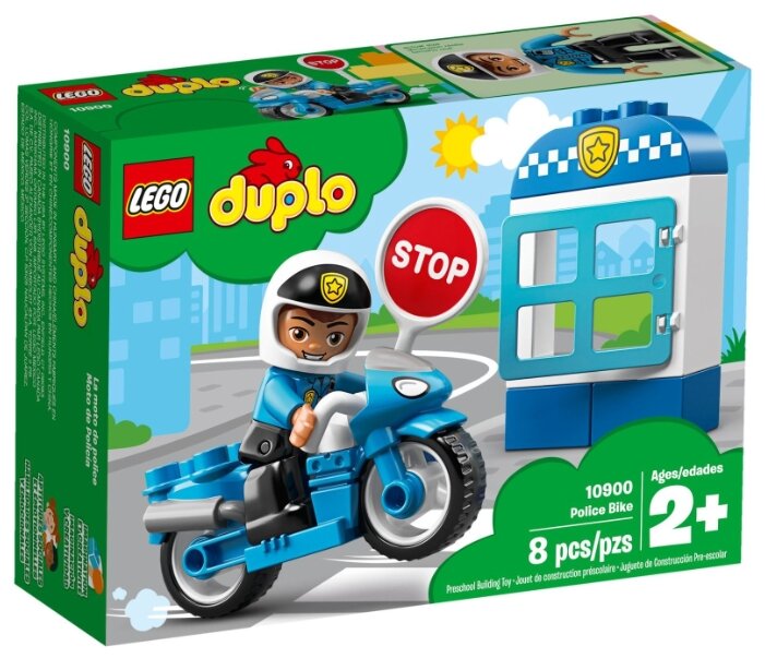 Конструктор LEGO Полицейский мотоцикл DUPLO 10900