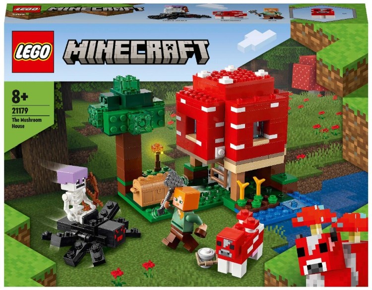 Фото Конструктор LEGO 21179 Minecraft Грибной дом