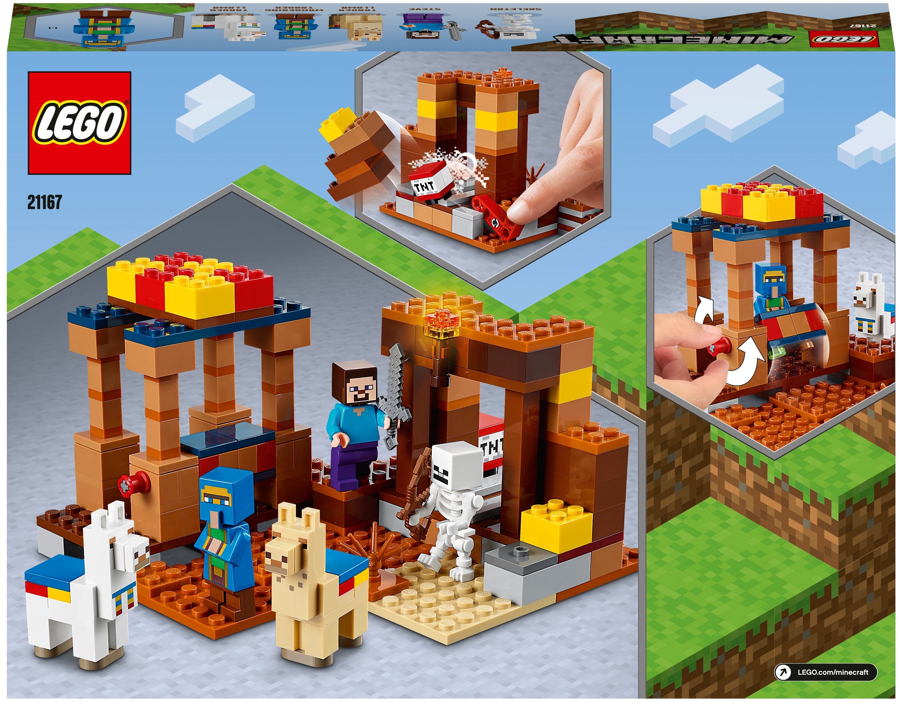 Фото Конструктор LEGO Торговый пост Minecraft 21167