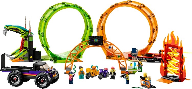 Конструктор LEGO City Stuntz Двойная петля каскадерской арены 60339