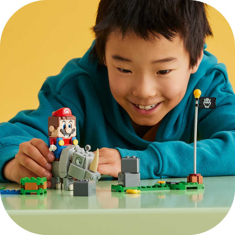 Картинка Конструктор LEGO 71420 Super Mario Носорог Рэмби