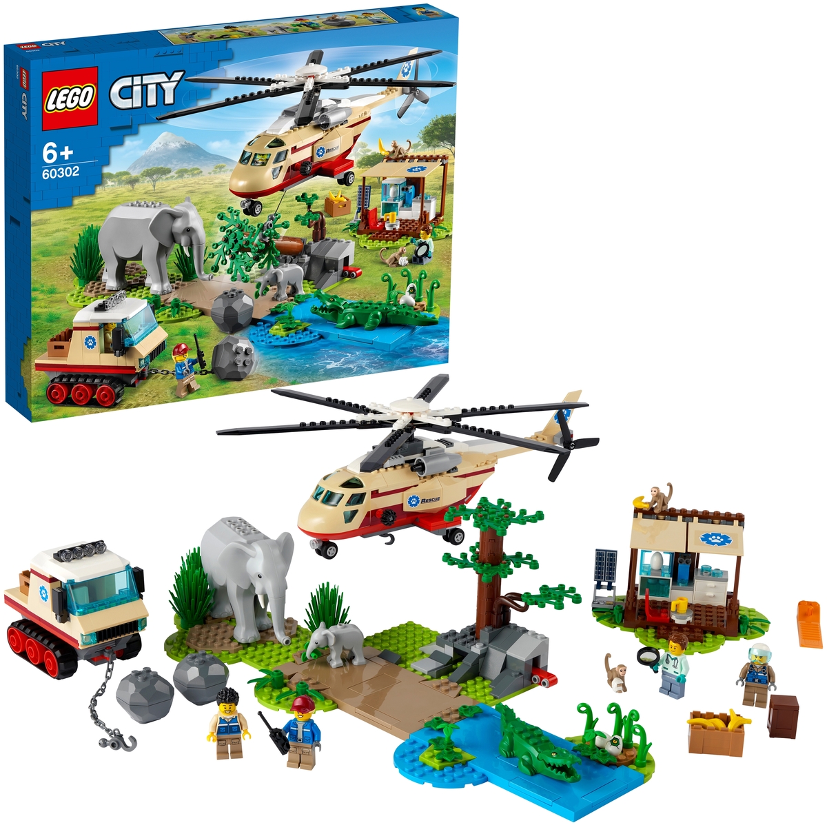Фотография Конструктор LEGO 60302 Город Операция по спасению зверей