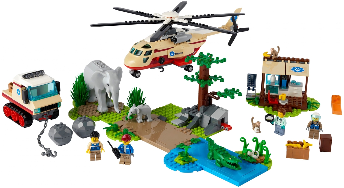Картинка Конструктор LEGO 60302 Город Операция по спасению зверей