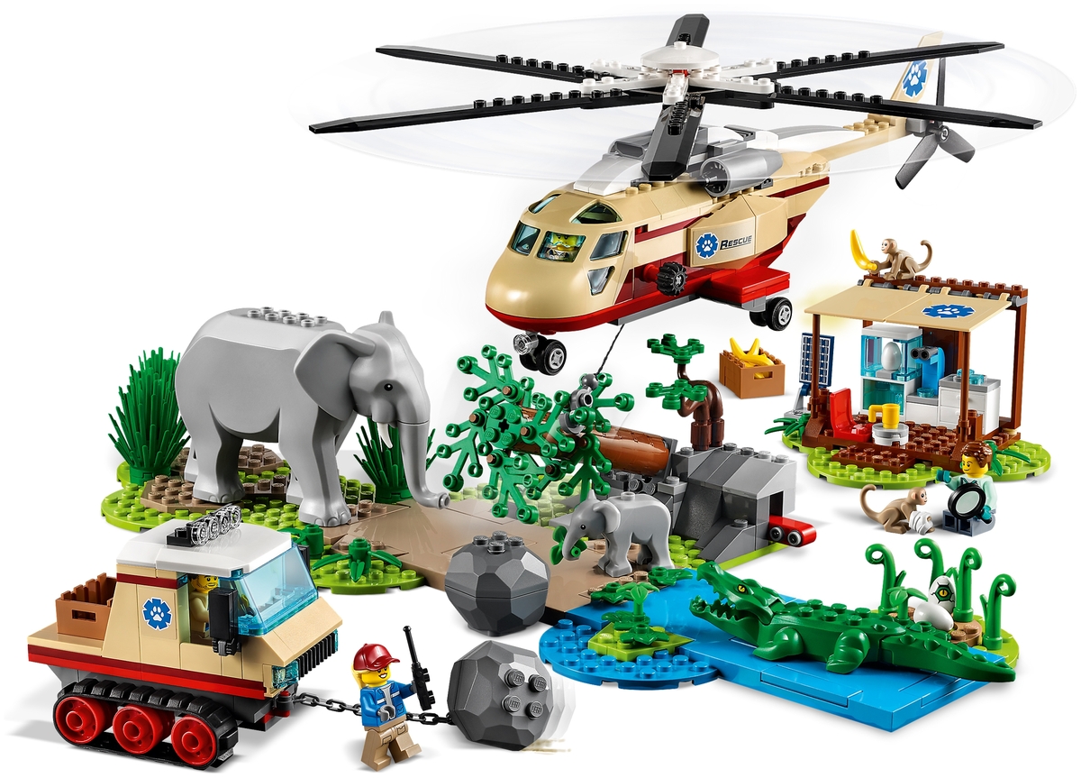 Цена Конструктор LEGO 60302 Город Операция по спасению зверей