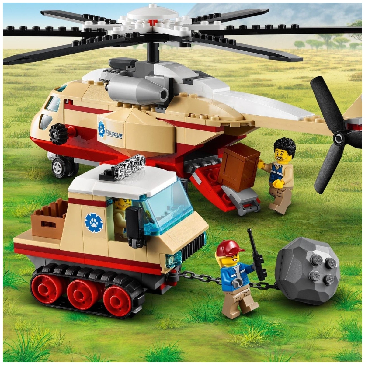 Конструктор LEGO 60302 Город Операция по спасению зверей Казахстан