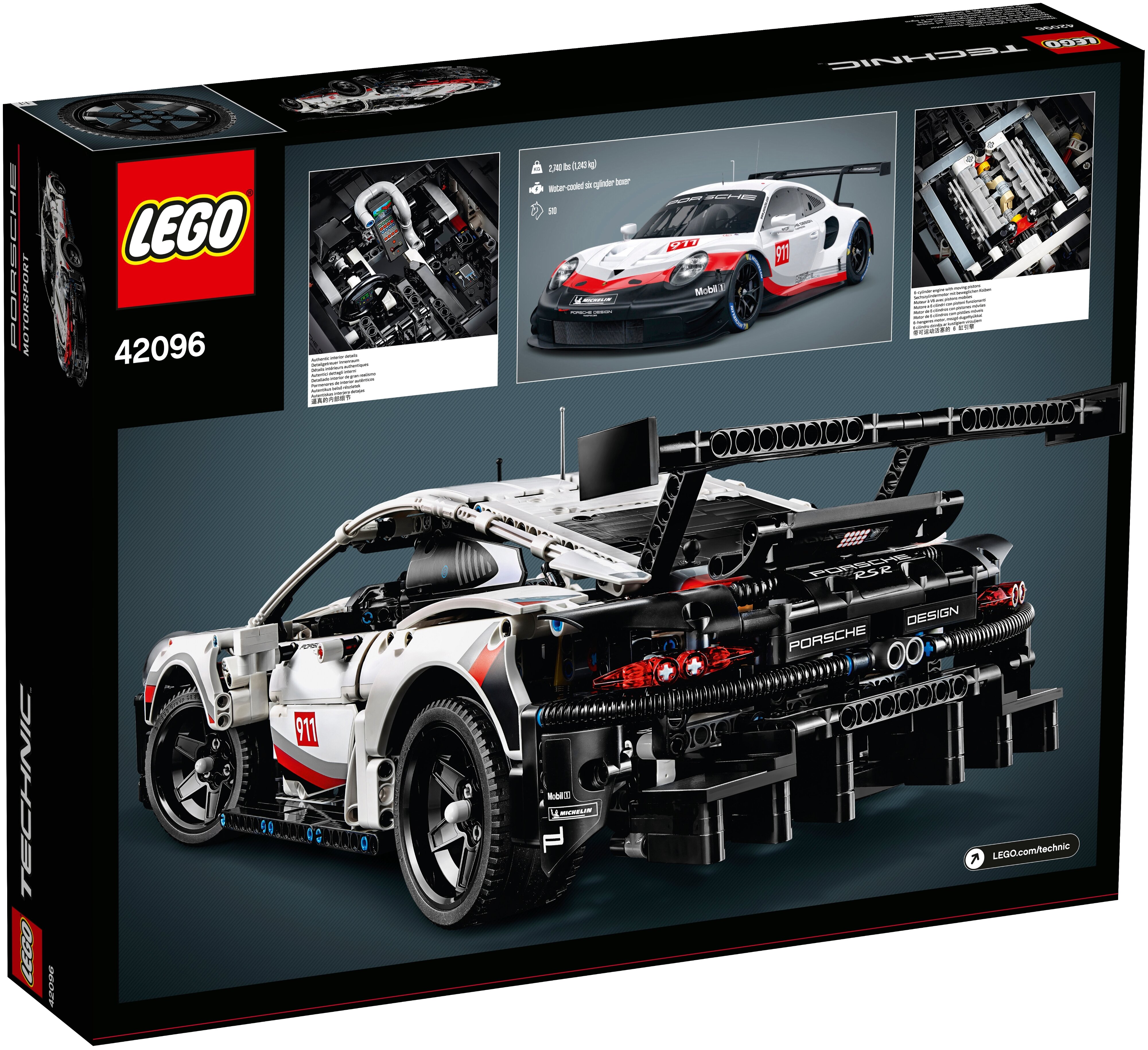 Фото Конструктор LEGO Porsche 911 RSR Technic 42096