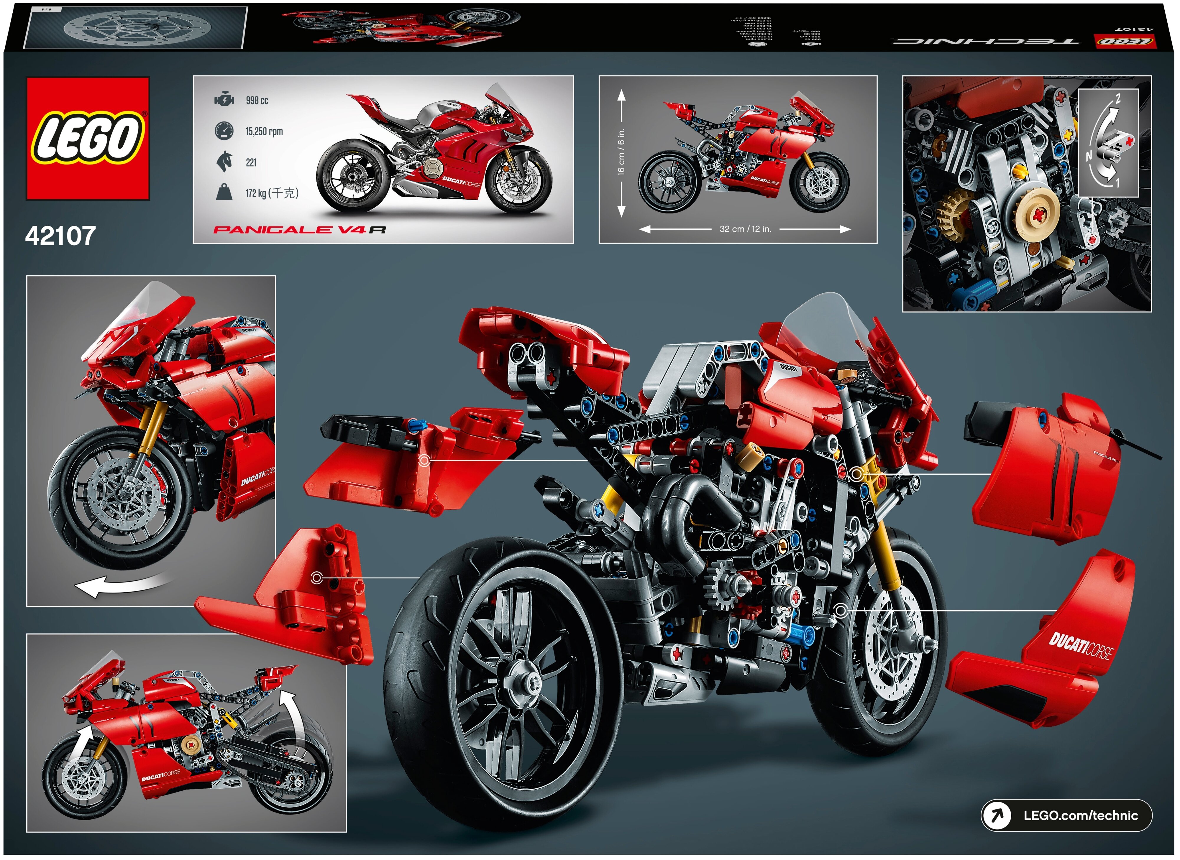 Фото Конструктор LEGO Ducati Panigale V4 R Technic 42107