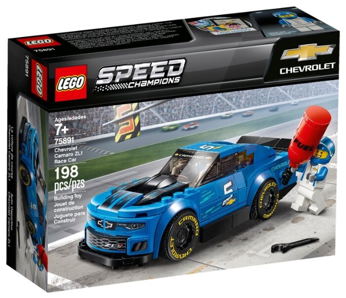 Конструктор LEGO Гоночный автомобиль Chevrolet Camaro ZL1 Speed Champions 75891