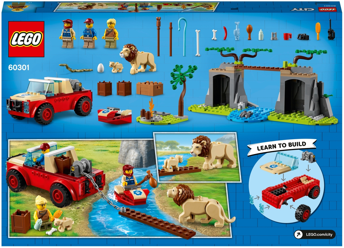 Фото Конструктор LEGO 60301 Город Спасательный внедорожник для зверей