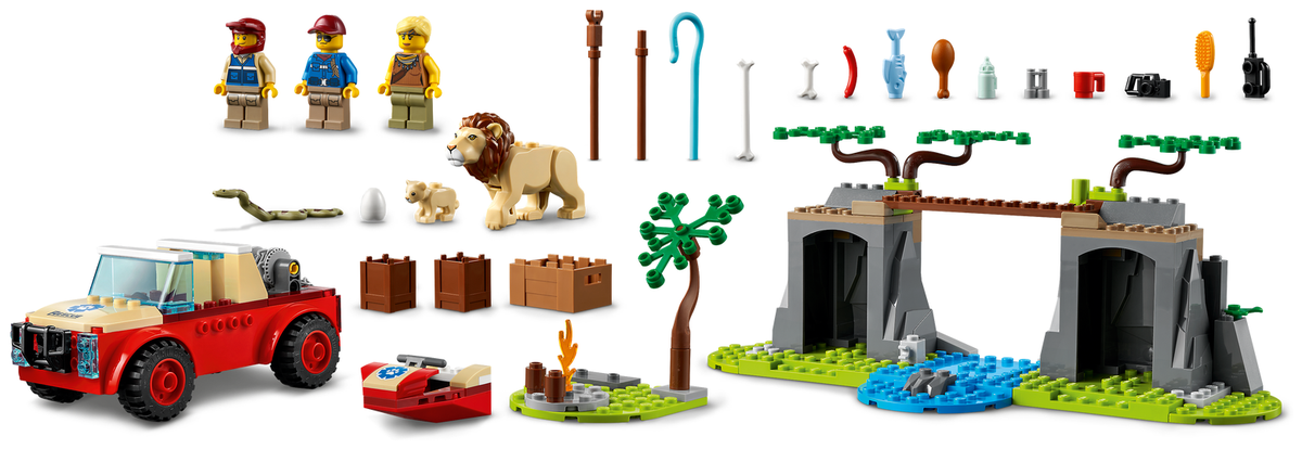 Картинка Конструктор LEGO 60301 Город Спасательный внедорожник для зверей