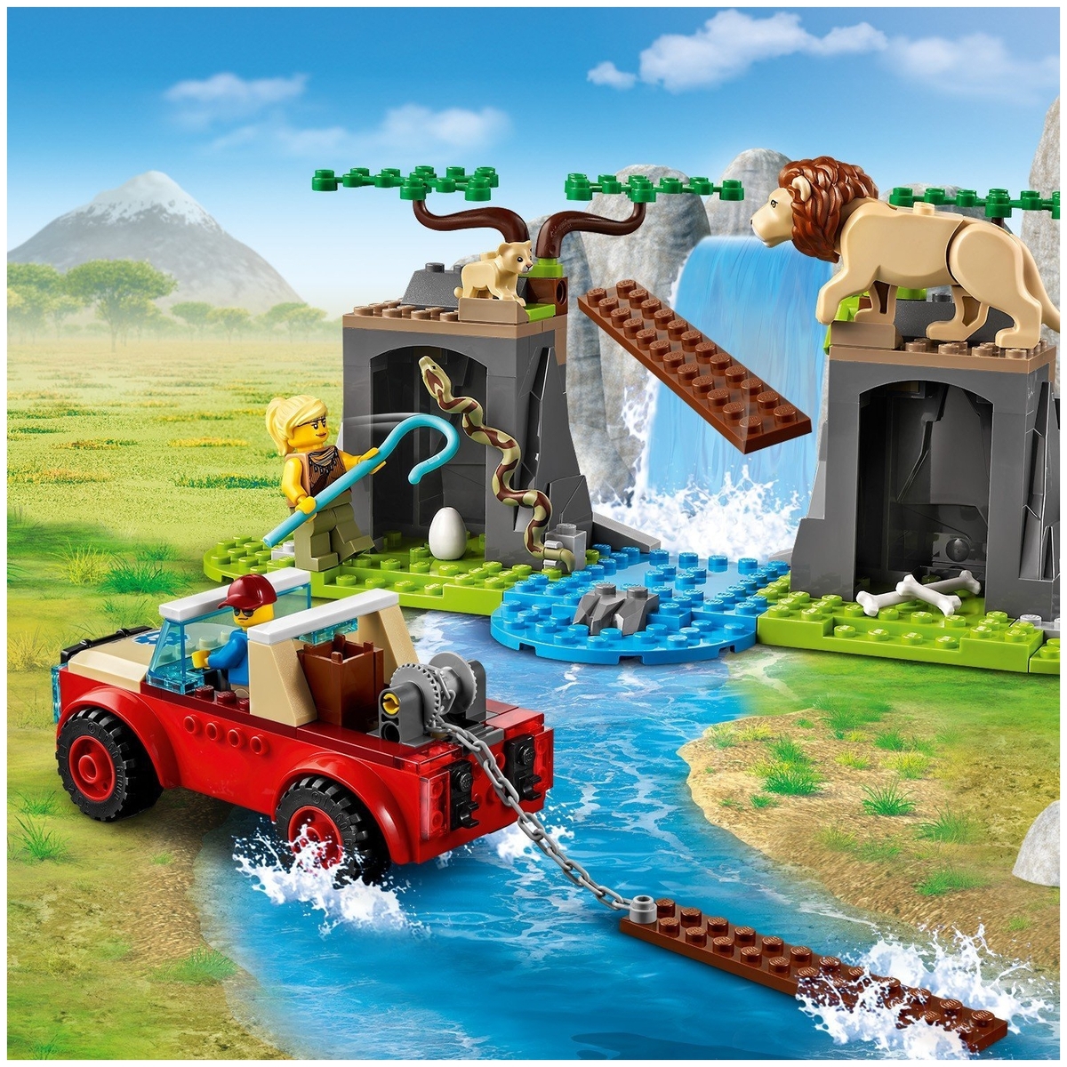 Конструктор LEGO 60301 Город Спасательный внедорожник для зверей Казахстан