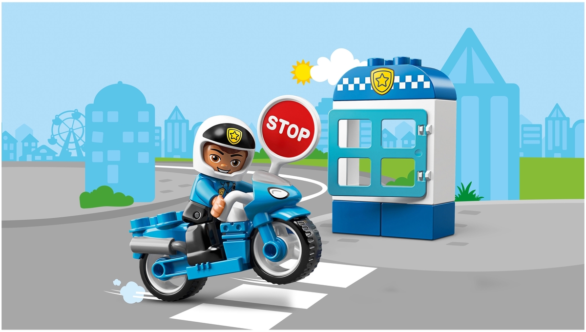 Цена Конструктор LEGO 10900 Дупло Полицейский мотоцикл
