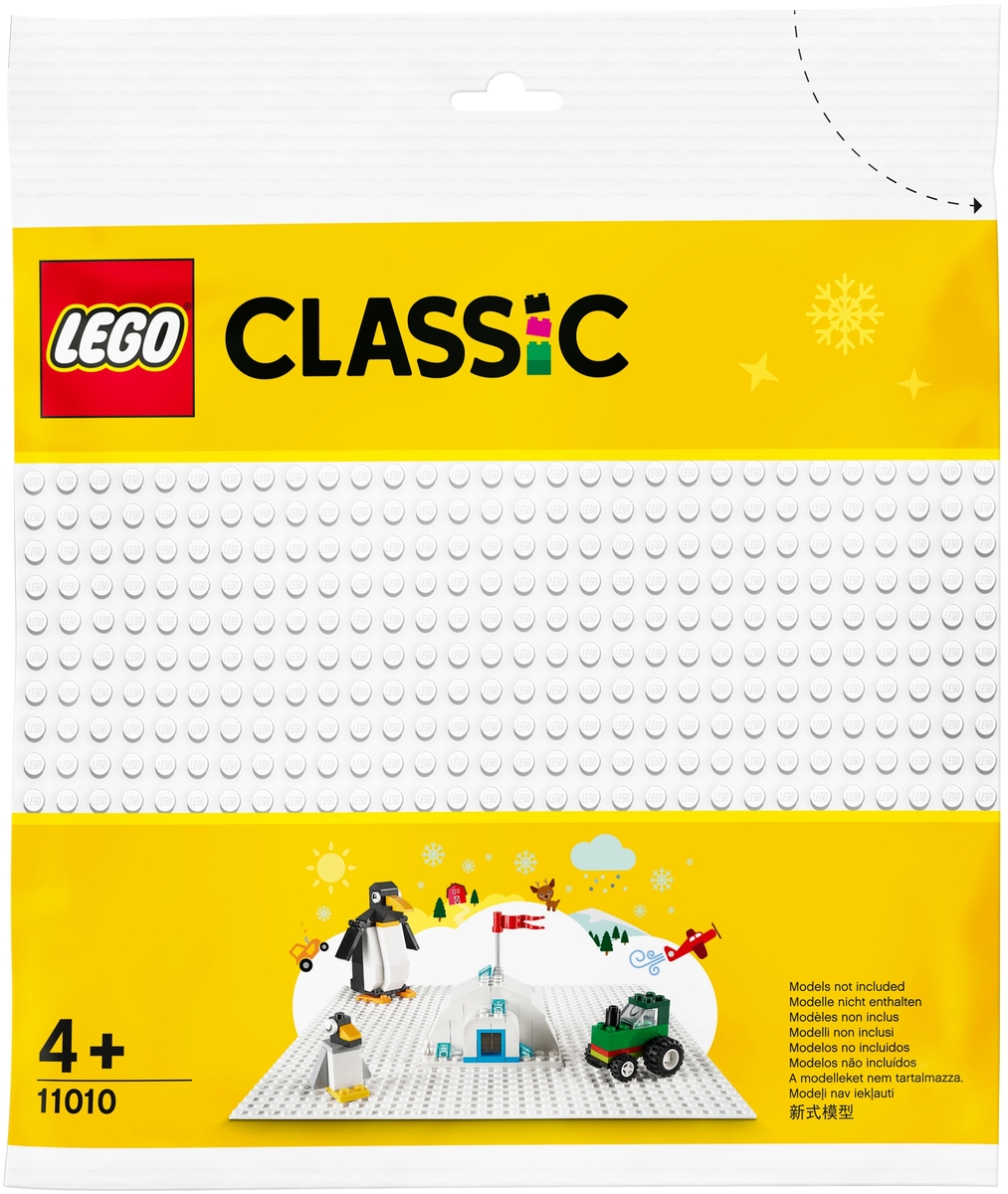 Конструктор LEGO Белая базовая пластина Classic 11010