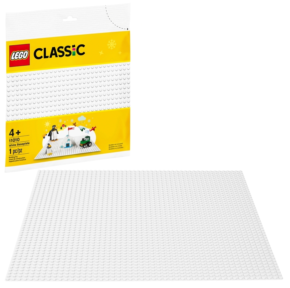 Фото Конструктор LEGO Белая базовая пластина Classic 11010