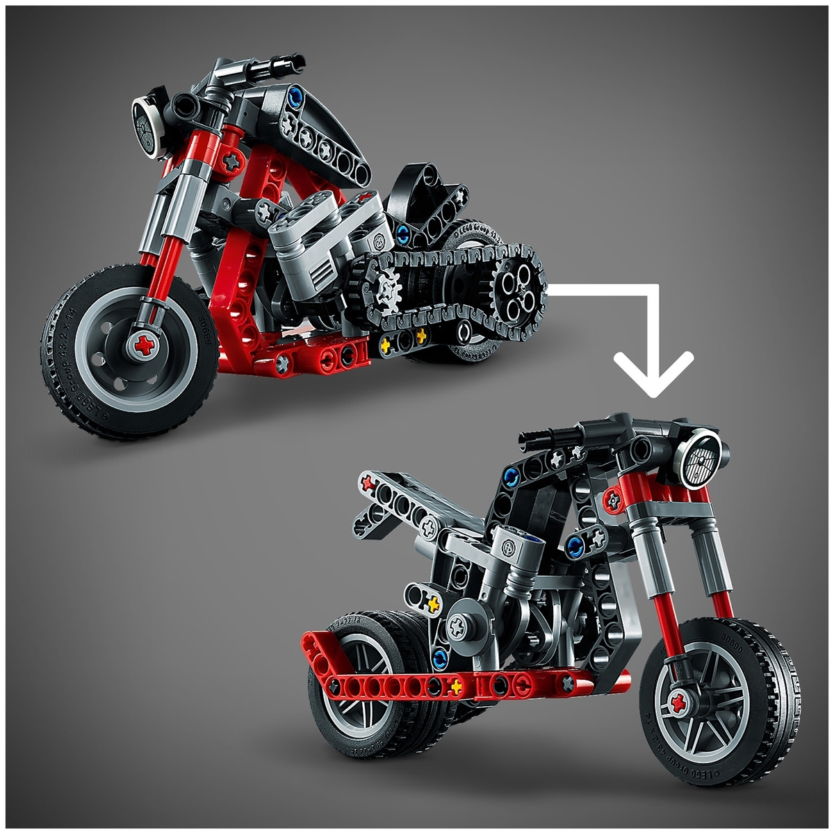 Картинка Конструктор LEGO 42132 Техник Мотоцикл