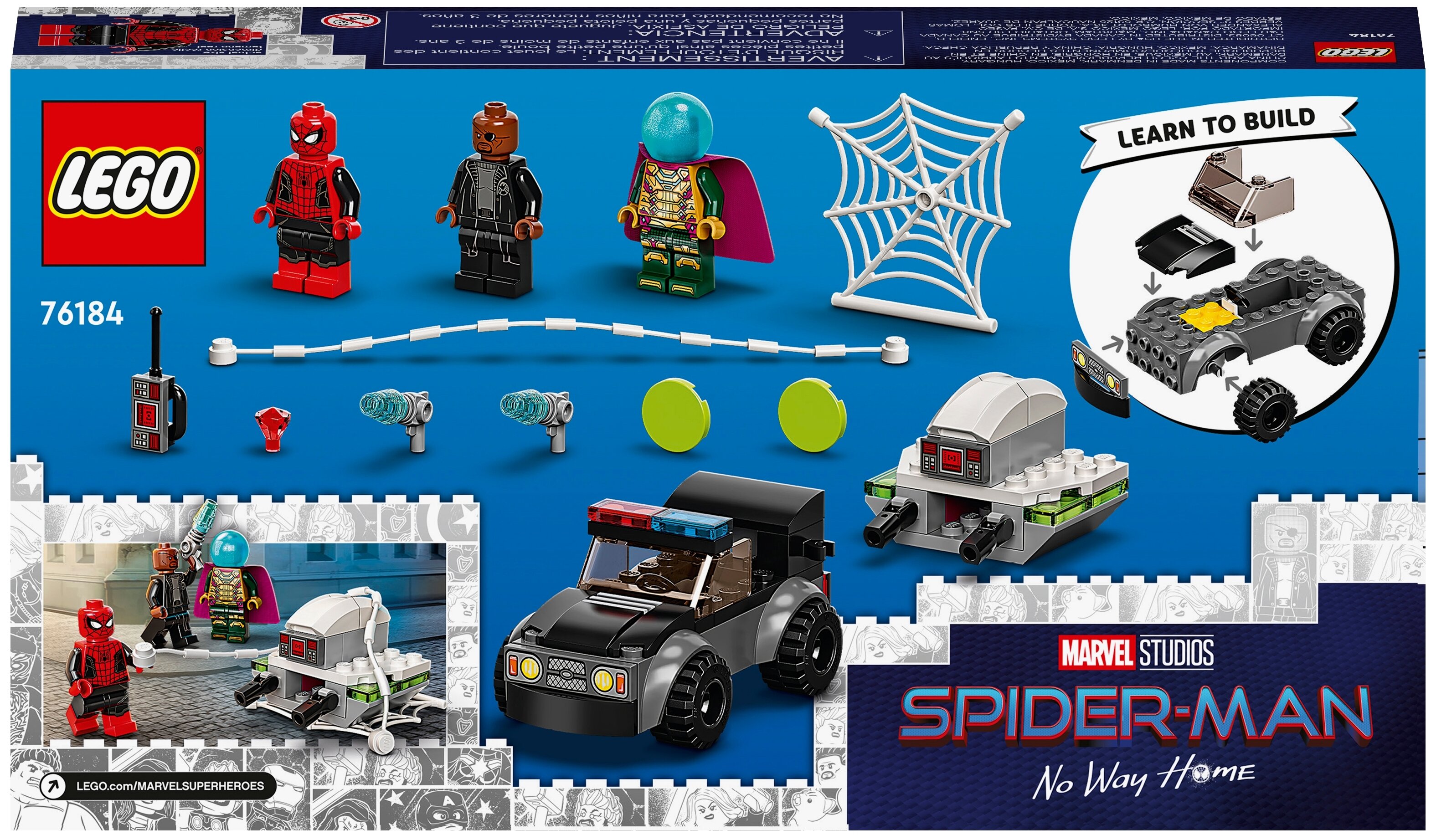 Фото Конструктор LEGO 76184 Супер Герои Человек-паук против атаки дронов Мистерио