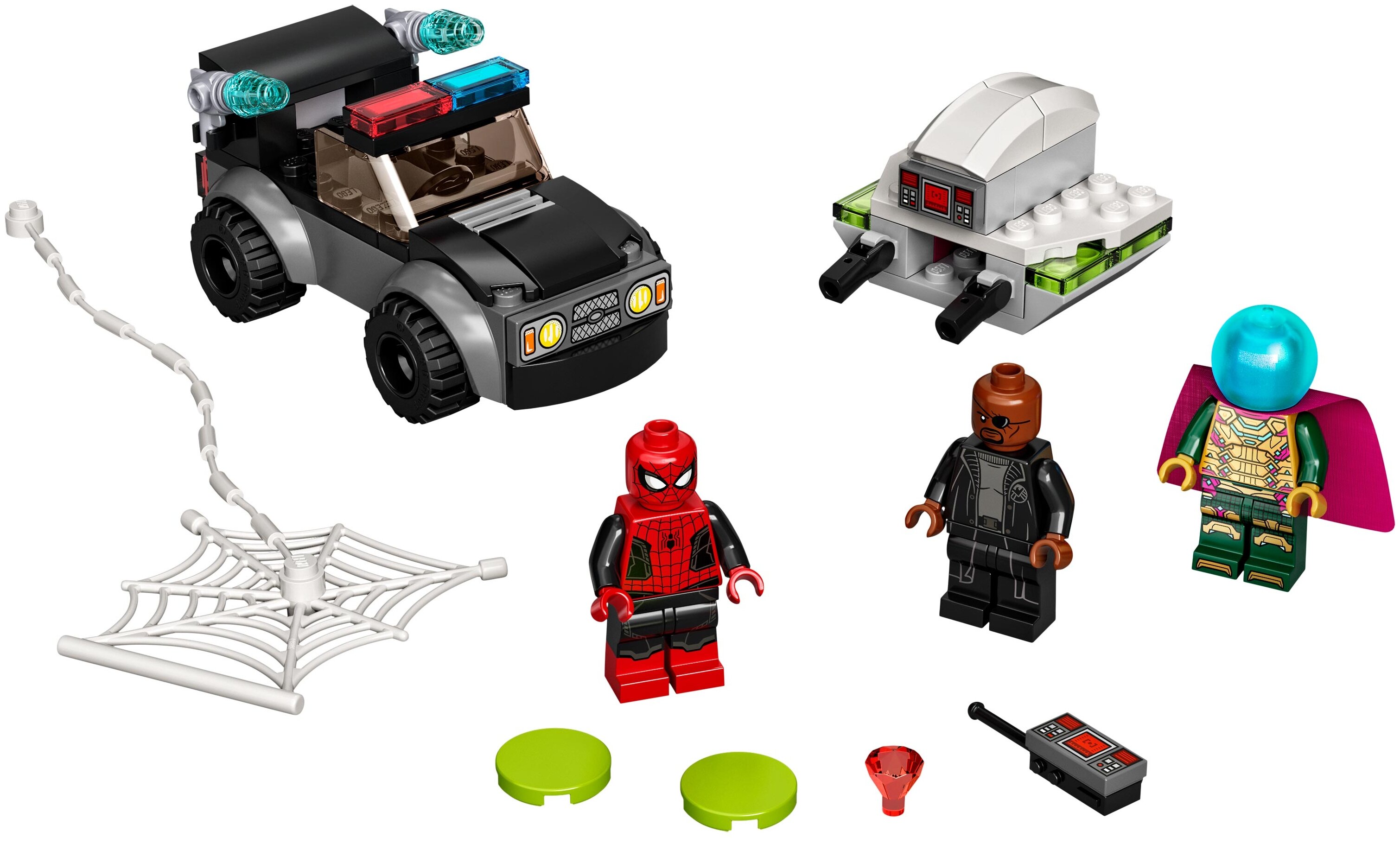 Картинка Конструктор LEGO 76184 Супер Герои Человек-паук против атаки дронов Мистерио