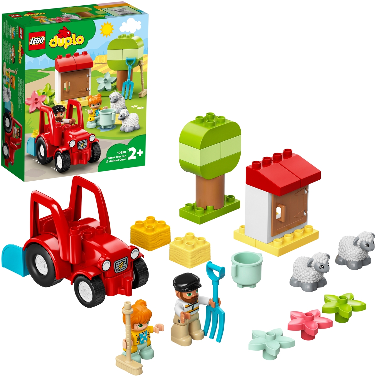 Фотография Конструктор LEGO 10950 Дупло Фермерский трактор и животные