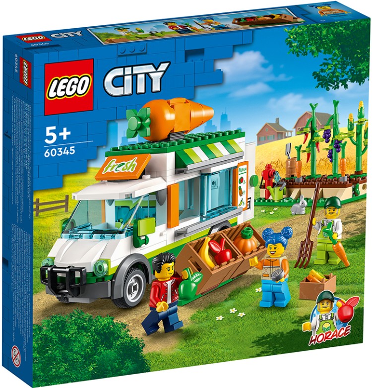 Фото Конструктор LEGO 60345 Город Фургон для фермерского рынка