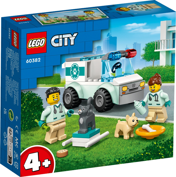 Фотография Конструктор LEGO 60382 Город Автомобиль для спасения животных