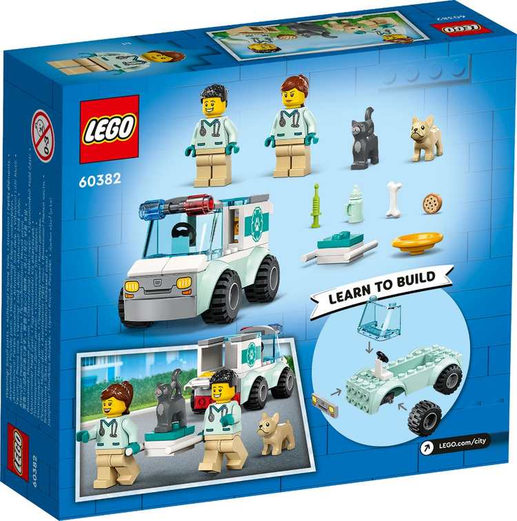 Цена Конструктор LEGO 60382 Город Автомобиль для спасения животных