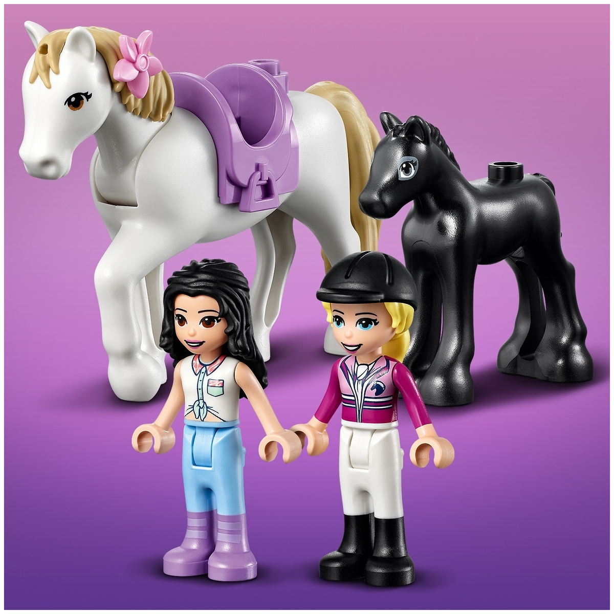 Купить Конструктор LEGO 41441 Подружки Тренировка лошади и прицеп для перевозки
