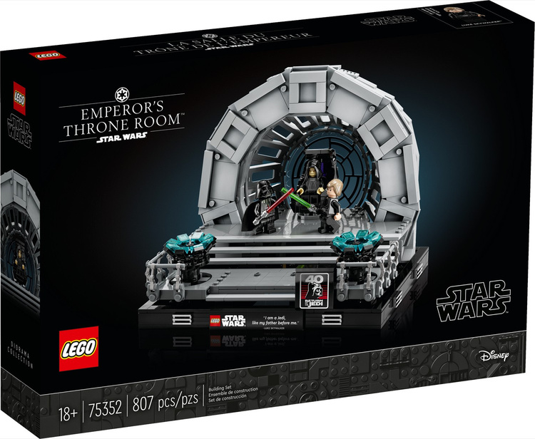 Конструктор LEGO 75352 Звездные войны Диорама «Тронный зал императора»